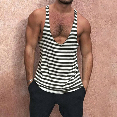 

Mens Bodybuilding Stringer Tank Top Y-Back Gym Workout Sports Vest Shirt Clothes