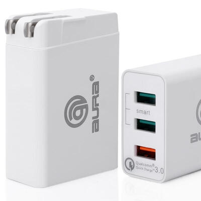 

Portable USB Quick Charge 30 Wall Charger with 3 Port