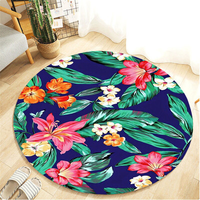 

Gobestart Tropical Plant Leaves Comfortable Living Room Childrens Room Carpet 40cm