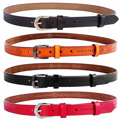 

New adjustable buckle retro belt female fine decorative dress clothes wild leather Korean