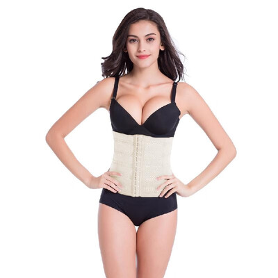 

Sexy Women Waist Trainer Body Shaper Tummy Cincher Underbust Control Corset Breathable Shaper Shapewear BlackKhaki