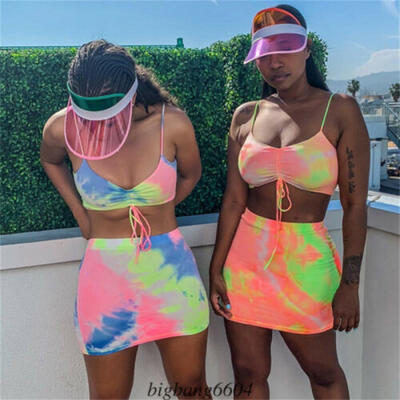 

2PCS Sexy Women Sports Romper Crop Top Shorts Jumpsuit Summer Set Outfits