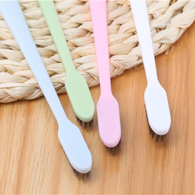 

10pcs Wheat Straw Adults Bamboo Charcoal Toothbrush Travel Toothbrushes