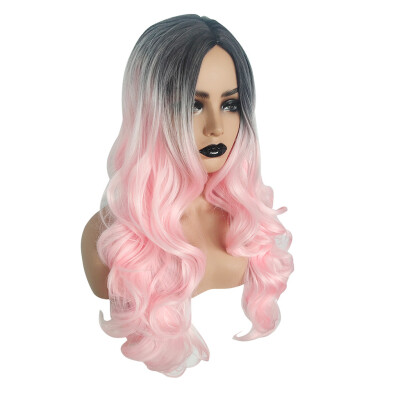 

Gobestart Gradient Cosplay Woman Natural Party Wig Short Full Hair Fashion Synthetic Wig