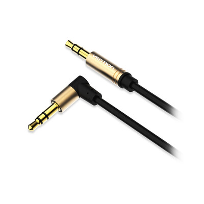 

VENTION 35mm Male to Male Audio Cable 90 Degree Right Angle AUX Audio Adapter Gold-plated Stereo Audio Jack for Car Smartphone He
