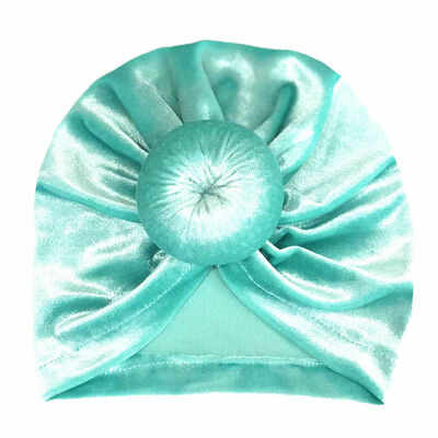 

HOT Kid Baby Gold Velvet Bow Hairband Headband Stretch Turban Head Wrap Newborn