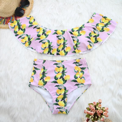 

Swimwear Women Bikini High Waist Swimsuits Ruffles Bikinis Swimming Suit for Female Push Up Bathing Suits