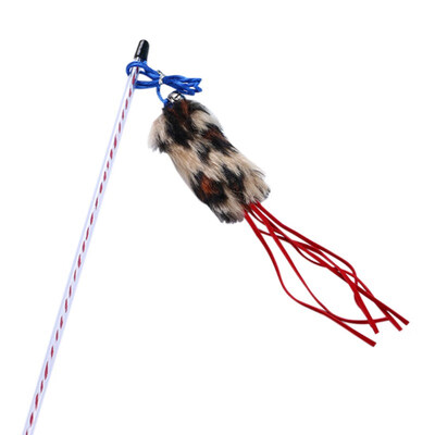 

Cat Teaser Wand Toy Interactive Pet Transparent Fishing Rod With Colorful Plush Ball Strip Attachment Swing To Attract Cats