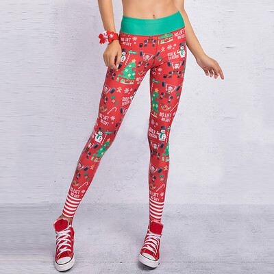

Tailored Womens Christmas Workout Leggings Fitness Sports Gym Running Yoga Athletic Pant