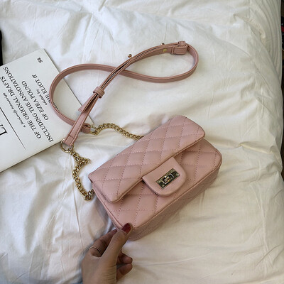 

Internet celebrity foreign gas bag summer chic rhomboid chain bag new 2019 Korean version 100 lap shoulder oblique satchel bag