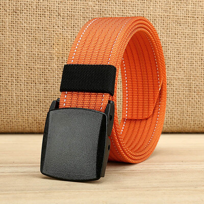 

New Unisex belt high quality Nylon Plastic Automatic buckle Men belt casual trend Men&Women sport cowboy pants belt