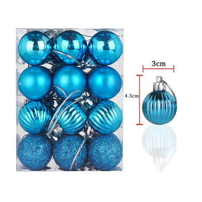 

Tailored 30mm Christmas Xmas Tree Ball Bauble Hanging Home Party Ornament Decor 24PC