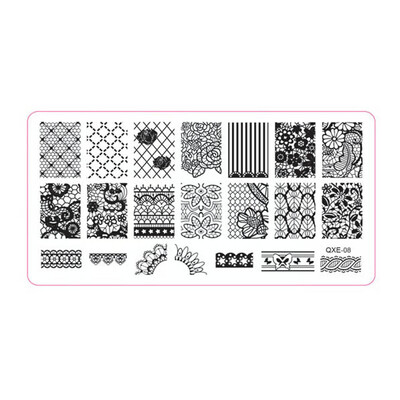 

Toponeto 1Pc Nail Art Image Stamp Stamping Plates Manicure Template DIY Template Tool