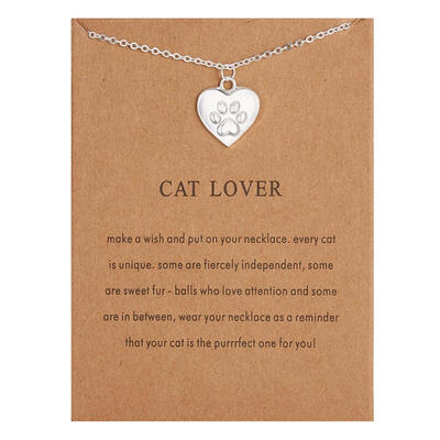 

Card Jewelry Fashion Animal Pendant Necklace Bird Dragonfly Elephant Cat Horse Choker Clavicle Chain Necklace Women Friends Gift
