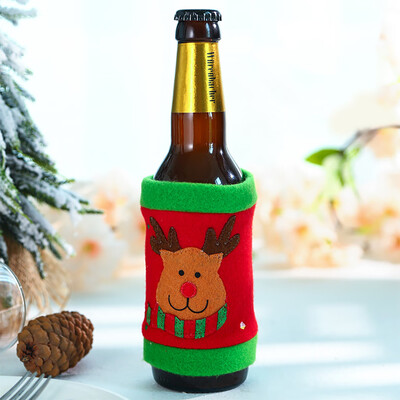 

Siaonvr Christmas Wine Bag Machine Embroidered Wine Bottle Set Table Decoration Supplies