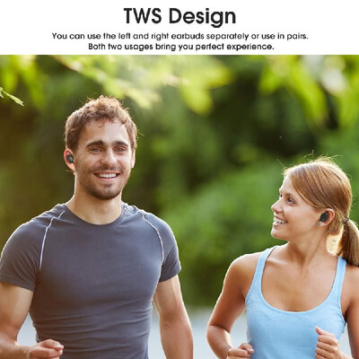 

Wireless Bluetooth Earbuds TWS Headphones True Wireless Music Headset Earphone Power Bank Hands-free with Mic