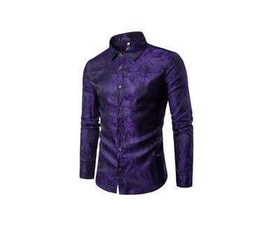 

Men Luxury Formal Shirt Long Sleeve Slim Fit Business Dress Shirts Top Casual