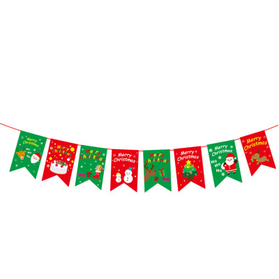 

〖Follure〗Christmas Window Hotel Party Home Hanging DIY Decor Banner Colorful