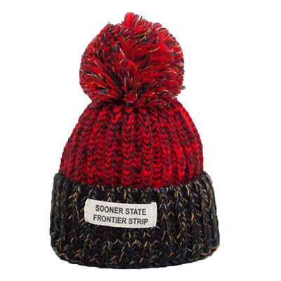 

Tailored Winter Hat Hairball Hat Women Thick Women Hat Girls Caps Knitted Beanies Cap BG