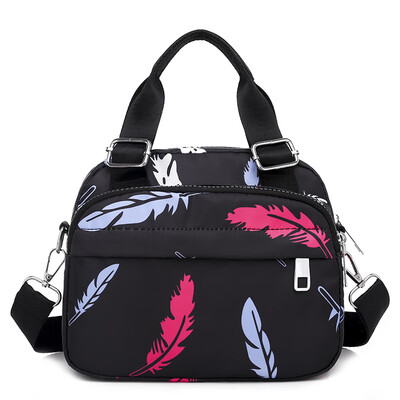 

Canvas bag lady oblique Bag Handbag Shoulder Bag Large Capacity lady bag net red print Oxford bag
