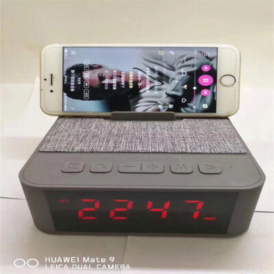 

X31 Mini Portable Bluetooth Wireless Speaker Multifunction Alarm Clock Phone Stand Speaker With Mic USB TF Slot