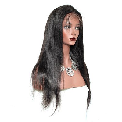 

Dolago Virgin Straight 13x6 Lace Front Human Hair Wigs For Women Natural Black 250 Density Brazilian Glueless Lace Front Wig
