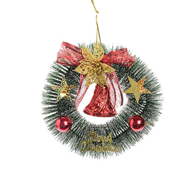 

Toponeto Christmas Tree Decoration Small Wreath Ornament Home Decor Holiday Gift Pendant