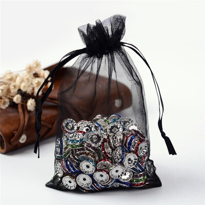 

PH PANDAHALL 100 pcs Rectangle Organza Bags Gift Pouches Jewelry Wedding Favour