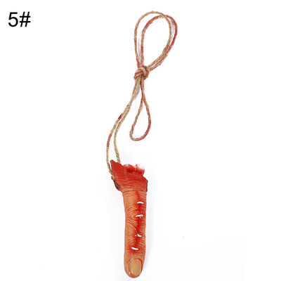 

Realistic Scary Broken Fingers Pendant Necklace Prank Props Halloween Decor
