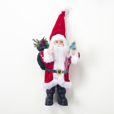 

1 Christmas Santa Claus Doll Toy Xmas Tree Ornament Home Decoration 23596cm
