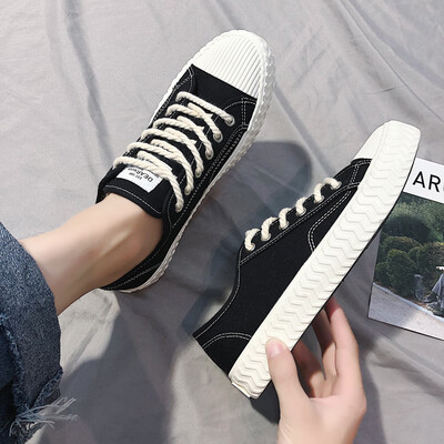 

Mens Shoes Summer Casual Canvas Board Shoes Korean Autumn Cloth Shoes Low Upper Moisture Shoes