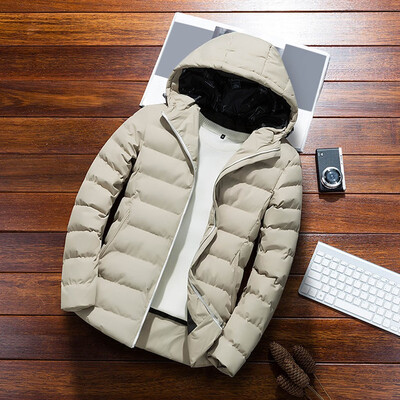 

Toponeto Mens Autumn Winter Casual Solid Hoodie Jacket Coat