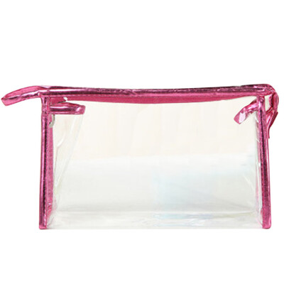 

Siaonvr 1X Clear Transparent Plastic PVC Travel Cosmetic Make Up Toiletry Bag Zipper