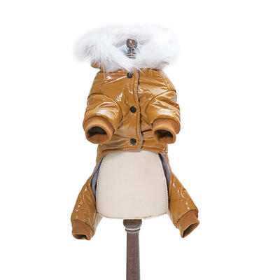 

4 Leg Pet Clothes Dog Cat Hooded Down Jacket Warm Winter Jumpsuit Clothing