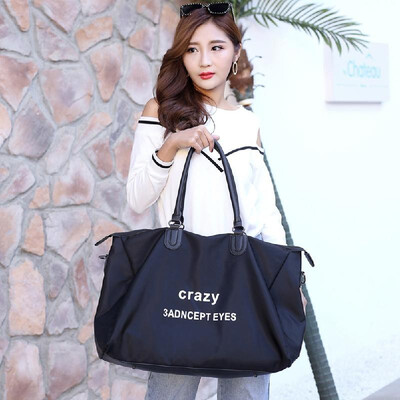 

Fashion Women Letter Print Nylon Shoulder Bag Large Capacity Travel Shipping Casual Crossbody Bag