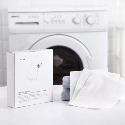 

24pcsbag Washing Machine Anti-dyeing Cloth Color Absorption Sheet Laundry Paper