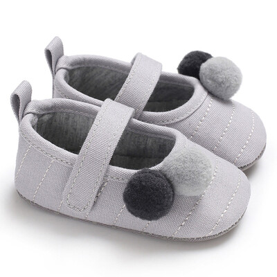 

Newborn Baby Boys Girls Shoes Ball Crib Prewalker Soft Sole Anti-slip Shoes