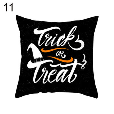 

Halloween Pumpkin Ghost Bat Trick or Treat Cushion Cover Pillow Case Sofa Decor