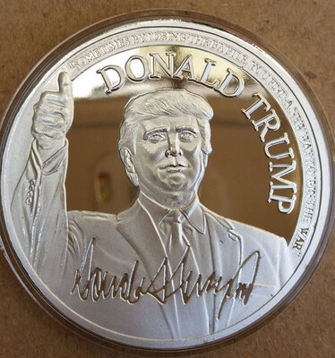 

Silver Plated USA Donald Trump Coin