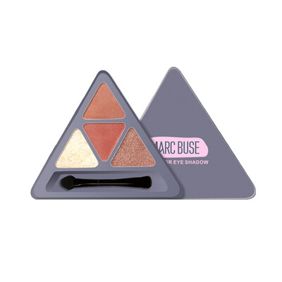 

4 Colors Glitter Eyeshadow Palette Pressed Shimmer Matte Eye Shadow Waterproof Non-dizzy Dyeing Easy To Color Eyeshadow