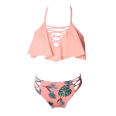 

Cute Sexy Bikini Set Mother Daughter Bandage Family Match Clothing Swimsuit