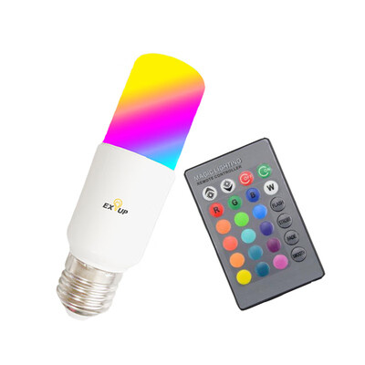 

EXUP 5W RGB E27 LED 16 Color Changing RGB 360 degree Bulb Lamp 85-265V IR Remote