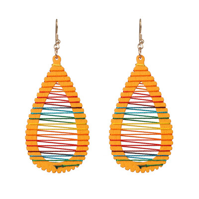 

2019 Korean Summer Geometric Hollow Circle Square Drop Earrings for Women Big Round Handmade Bohemian Party Beach Jewelry