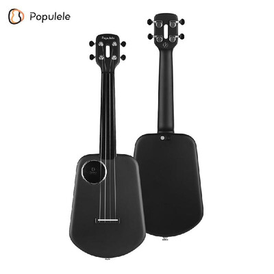 

Populele U2 23 Inch Smart Concert Ukulele Ukelele Uke Supports APP Teaching Function Carbon Fiber Body ABS Fretboard with LED ligh