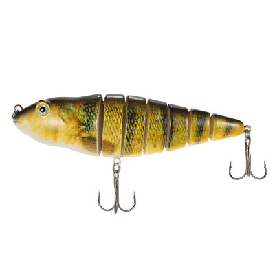 

Lixada 118cm35g Lifelike 7 Jointed Sections Fishing Lure Trout Swimbait Hard Bait Fish Hook Fishing Tackle