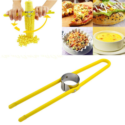 

Gobestart Household Stainless Steel Kitchen Cutter Remover Corn Peeler Stripper Thresher