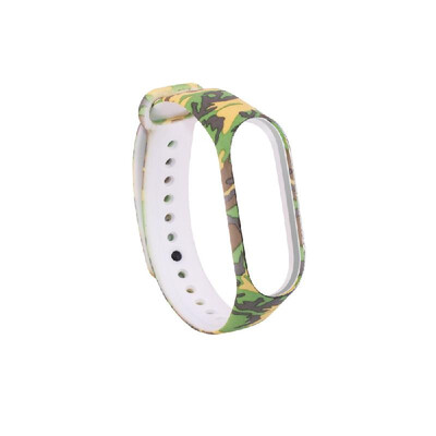 

Fashion Adjustable Printed Wristband for Mi Band 3&Band 4 Unisex Silicone Strap Wrist Strap Multi-pattern Optional