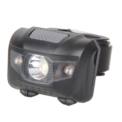 

3W LED Headlamp White Waterproof Headlight 2 Red Flashlight Camping Riding