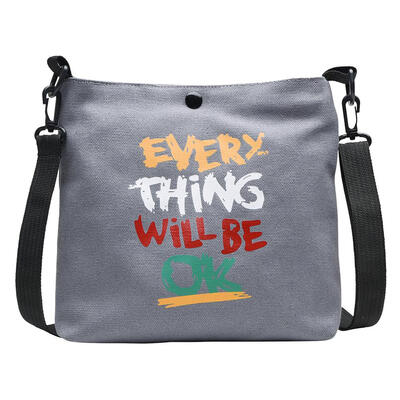 

Letter Print Shoulder Satchel Handbags Canvas Women Casual Crossbody Bags
