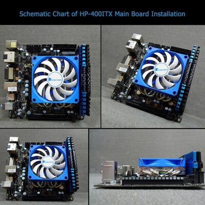 

Jonsbo HP-400 CPU Cooling Fan HTPC Case All-In-One PC 4 Heat Pipes Radiator